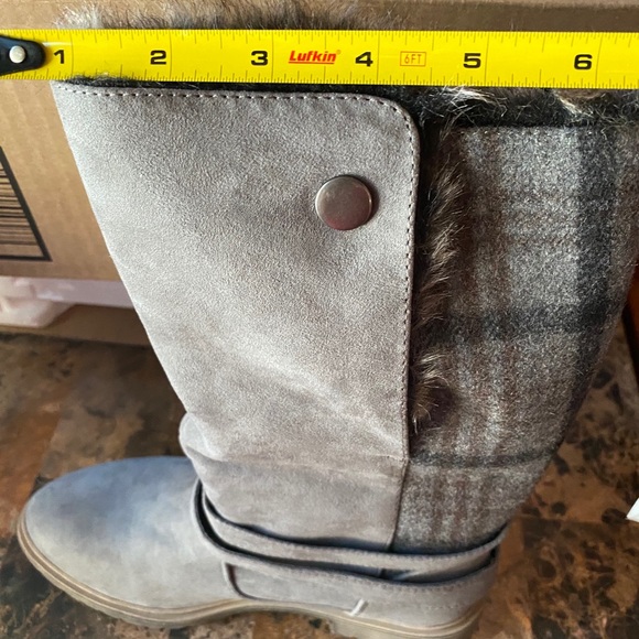 Just Fab NWOT McKenna, faux suede, fold-over boots - Picture 12 of 13